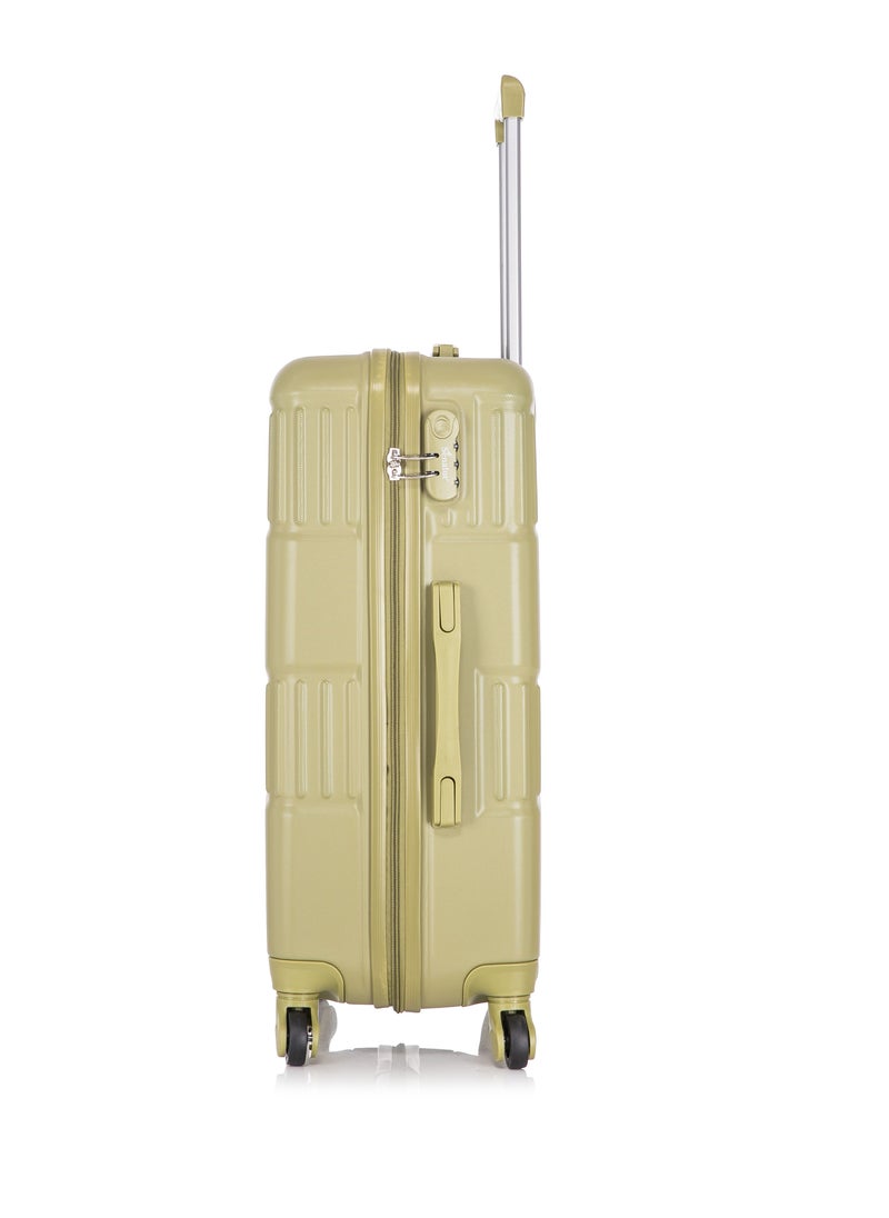 SENATOR - Hard Case Travel Bag Luggage Trolley For Unisex ABS Lightweight Suitcase with 4 Spinner Wheels KH1075 Tea Green - Image 1