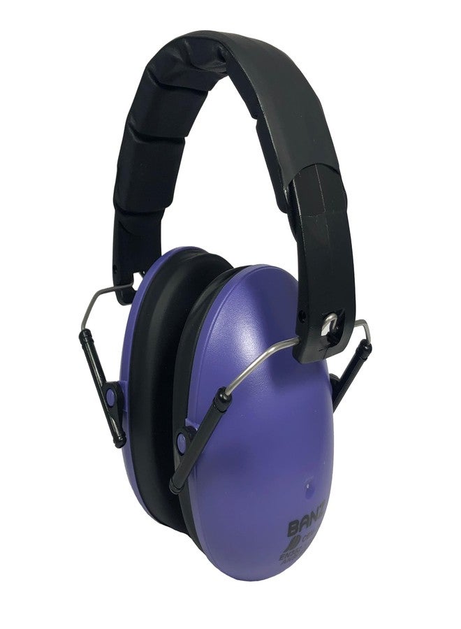 BANZ Kidz Earmuffs 2 Years & Older - Dark Purple - Loud Noise Cancelling Kids Headphones & Toddler Ear Muffs, Size Adjustable - Image 1