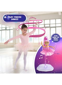 WowWee WowWee Twirl Along Dancing Doll, Lena Ballerina, with Wand and Light-Up Stage (Ages 3+)  - Image 4