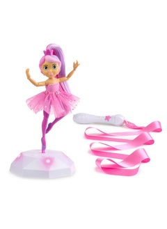 WowWee WowWee Twirl Along Dancing Doll, Lena Ballerina, with Wand and Light-Up Stage (Ages 3+)  - Image 1