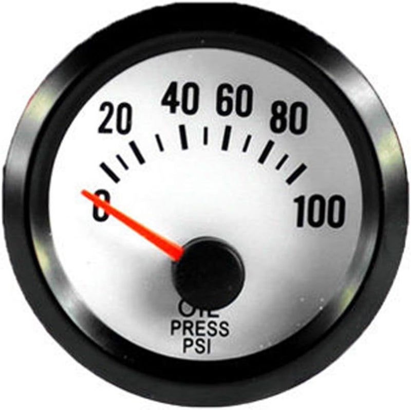 E Support Car 2" 52mm Oil Press Gauge Meter Pressure Sensor Pointer Blue LED Light - Image 1