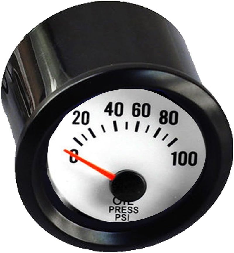 E Support Car 2" 52mm Oil Press Gauge Meter Pressure Sensor Pointer Blue LED Light - Image 2