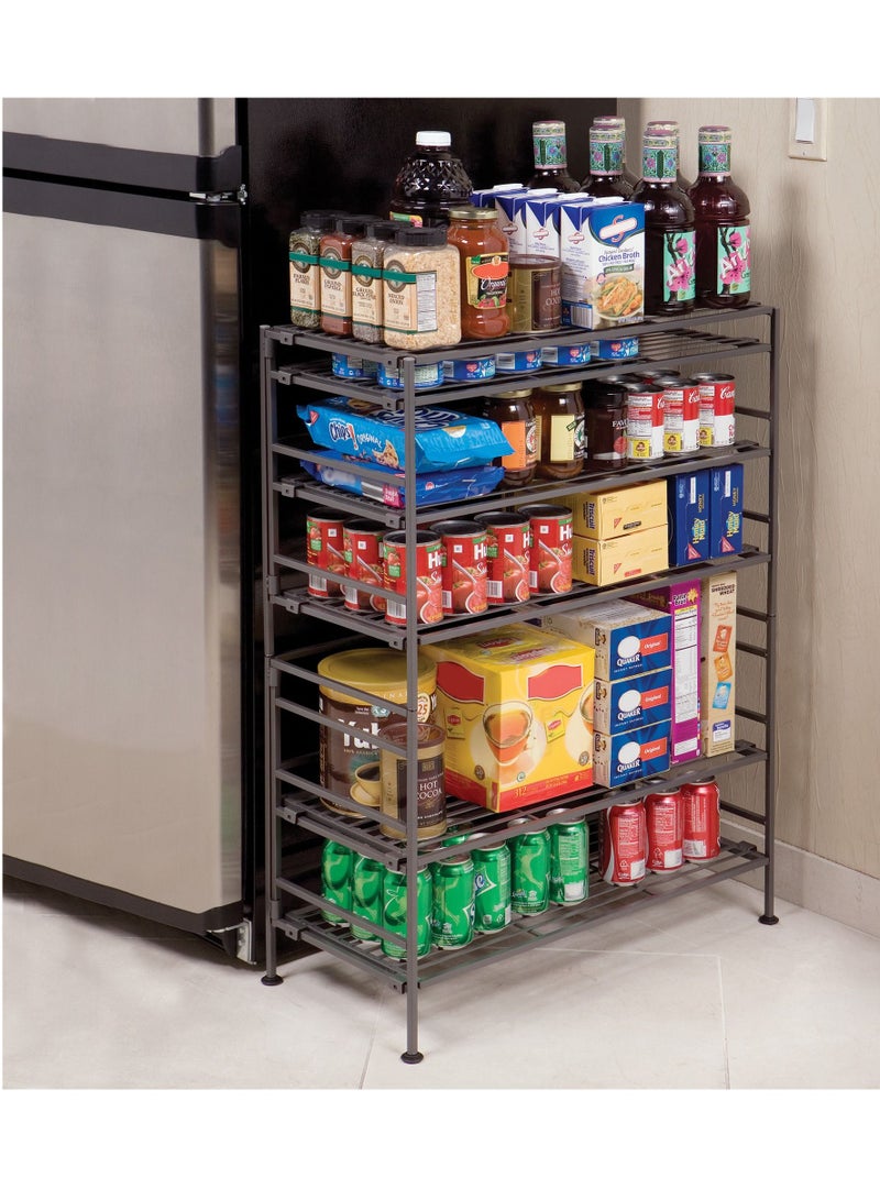 Seville Classics Foldable KD & Stackable 3 Tier Iron Shoe Rack - Image 5