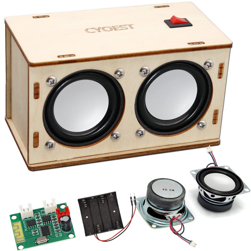 CYOEST STEM Projects for Kids & Adults Build Your Own Bluetooth Speaker - Science Experiment Electronics Kit | Beginner's Starter DIY Set,STEM Gifts for Teenage Girls + Boys Ages 10 and Up (Dual Speakers) - Image 1