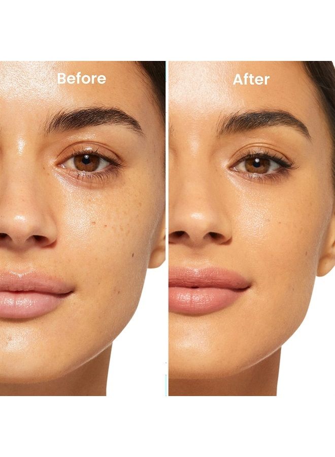 Crystal Glow Peptide-Infused Foundation, 2-in-1 Multitasking Korean Makeup with Blurring Face Primer, Luminizer, Hydration & Skin Defense for a Flawless Finish, 1.01 Oz, Light Warm