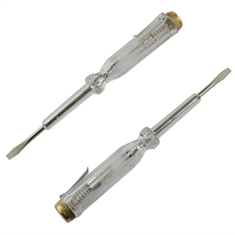 Eoutstanding Electronics Screwdriver 2PCS 100500V Flathead Electric Pen Circuit Tester Pen 3mm