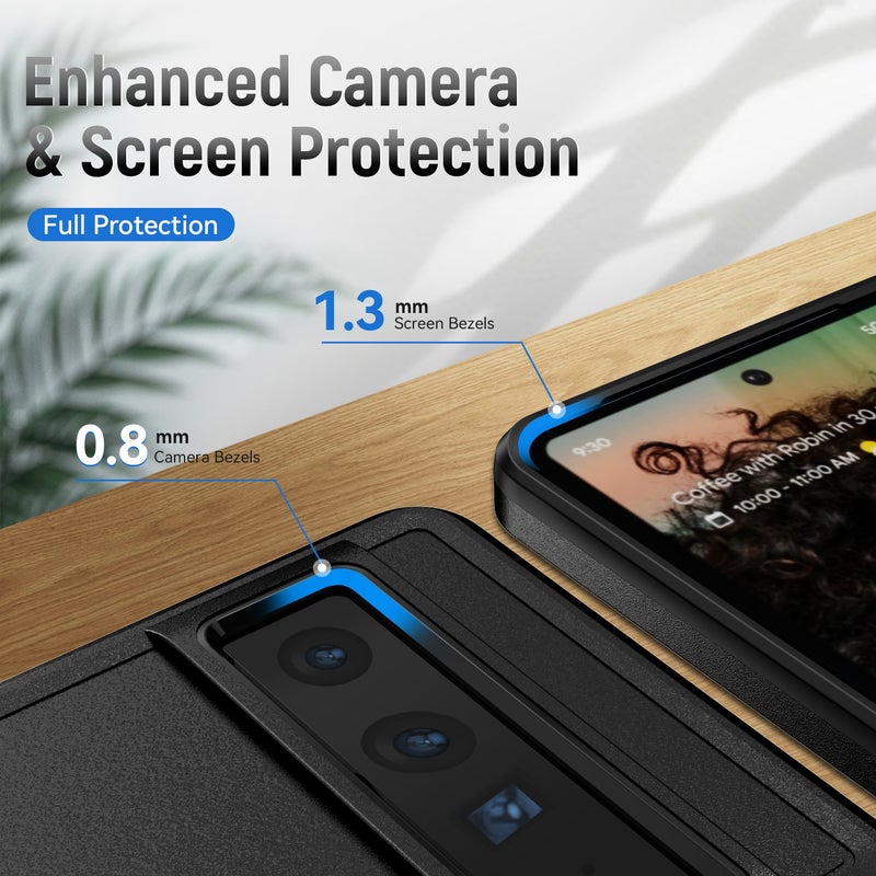 HuHa Case Cover For Google Pixel 7 Pro Pioneer Armor Heavy Duty PC + TPU Phone Case(Black) - Image 5