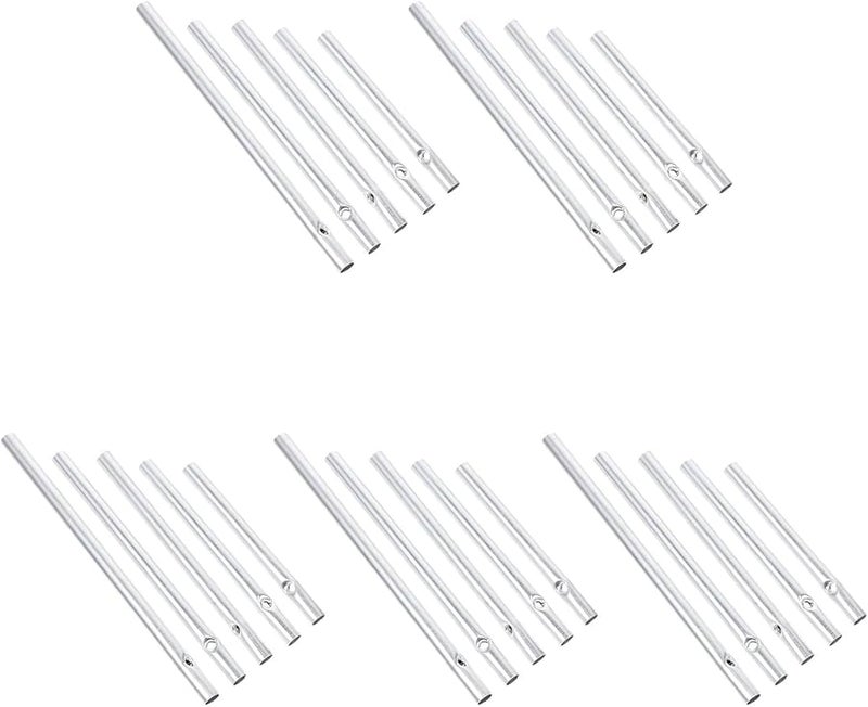 Aluminum Wind Chime Tubes DIY Craft Supplies 6Mm Diameter 7 11 5Cm Length 5 Tubes Per Set 5 Sets Pack Outdoor Decor - Image 1