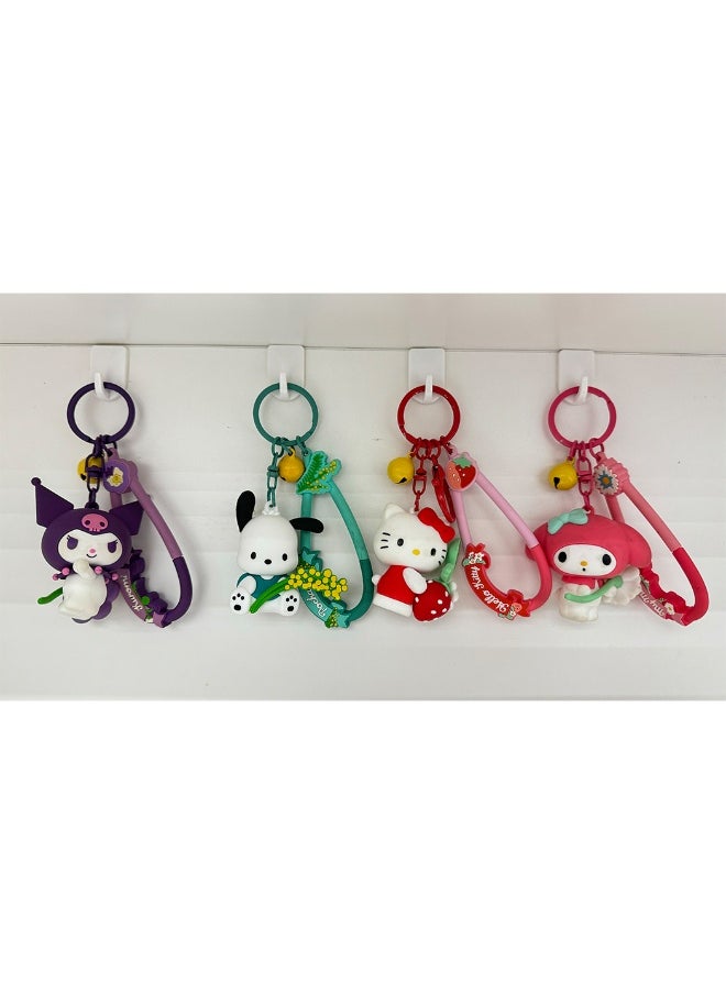 Miniso Carry a piece of charm with this Sanrio characters Flower Fete keychain. 