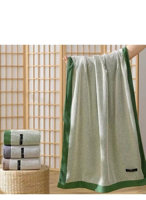 2 PCS  Large Bath Towel - 100% Combed Cotton Highly Absorbent and Quick Dry Extra Large Bath Towel - Super Soft Hotel Quality Towel,70*140CM