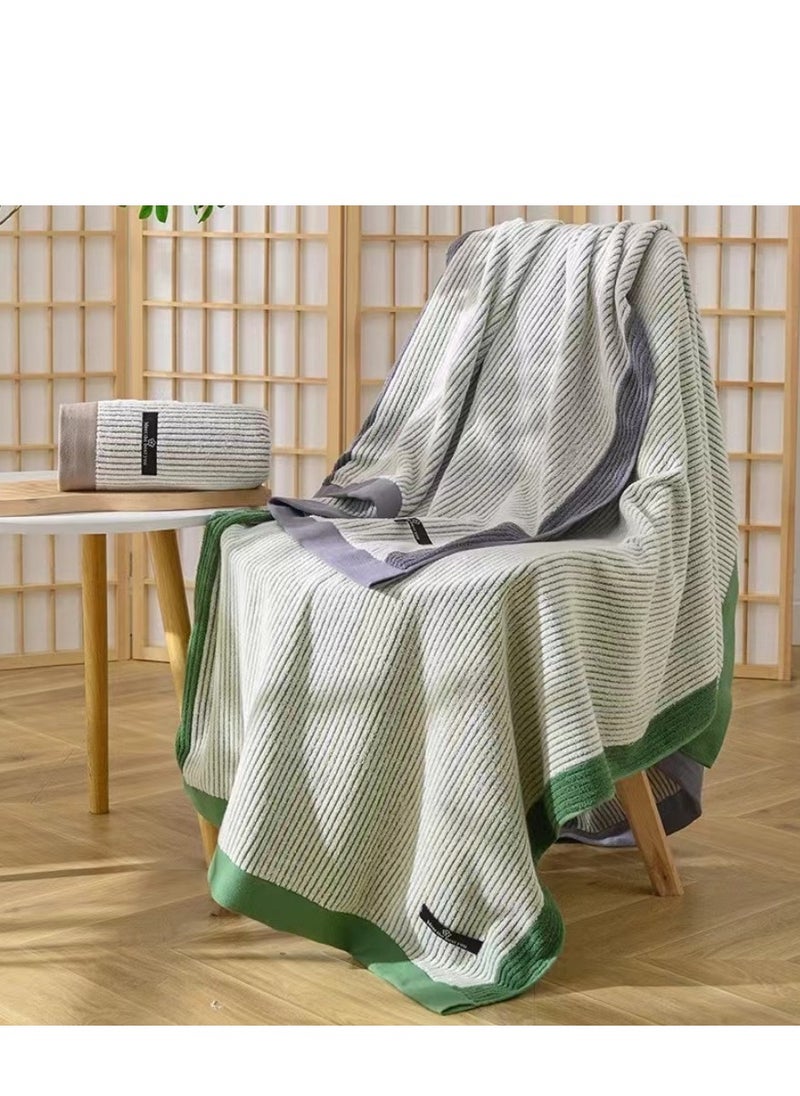 Laseta - 2 PCS  Large Bath Towel - 100% Combed Cotton Highly Absorbent and Quick Dry Extra Large Bath Towel - Super Soft Hotel Quality Towel,70*140CM - Image 1
