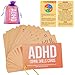 UHillMinerva 24 DoubleSided ADHD Therapy Tools Coping Skills Cards for Adults Teens Executive Function Anxiety Relief ADHD Organization Portable Flashcards with Digital App Suggestions - Image 2