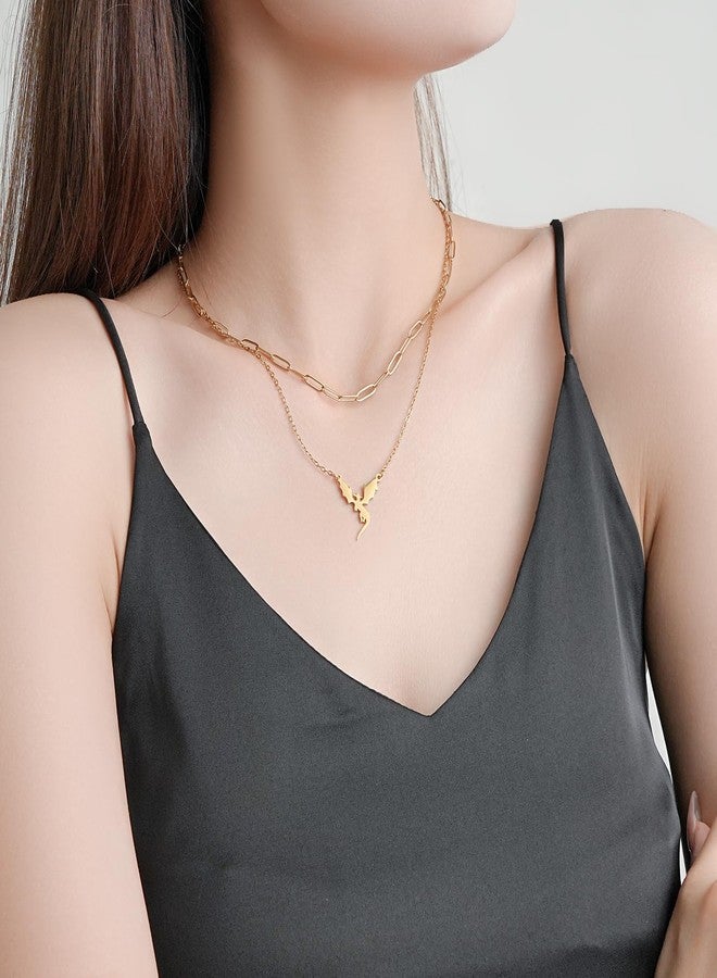 MIFYNN Dragon Stacked Necklaces for Women Gold Layered Paperclip Toothless Necklace Dragon Accessories Jewelry Gift - Image 5
