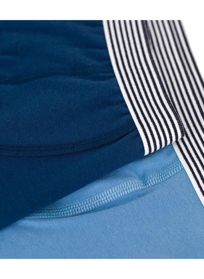 Petit Bateau Children's plain cotton and elastane boxers - 2-pack