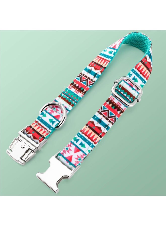 Pet Best Cute and Ethnic Style Printed Pattern, Soft Pet Dog and Puppy Collars for Small, Medium, and Large Dogs Collar (Medium) - Image 5