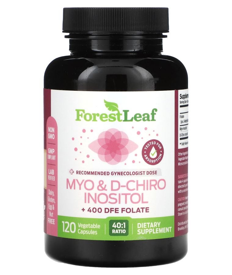 Myo & D-Chiro Inositol 120 Vegetable Capsules
