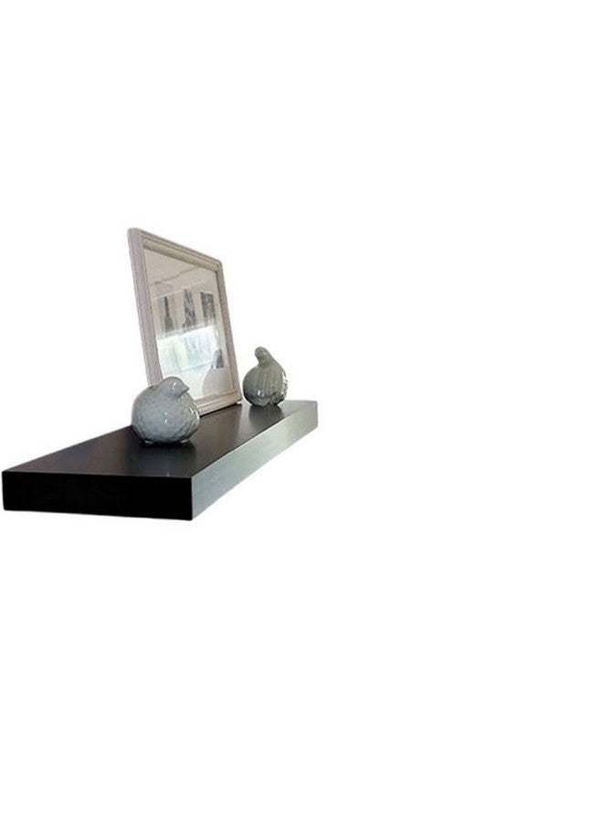 ACE Rectangular Wall Mounted Floating Shelf Dark Brown 60.96 x 25.4 cm 5047368 