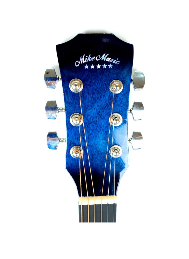 Mike Music Mike Music 38-Inch Acoustic Guitar with Bag, Strings, Capo, Picks & Strap -Blue  - Image 4