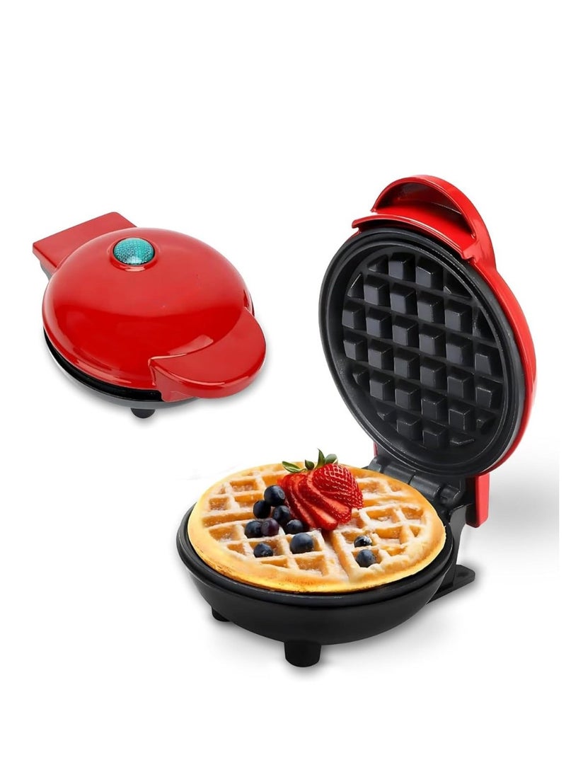 4" Mini Waffle Maker - Made With Premium Quality Plastic & Non-Stick Coating - Small Pancake Maker For Brownies, Cookies, Quesadillas, Calzones, Hash Browns, Grilled Cheeses, and Other Foods  - Image 1