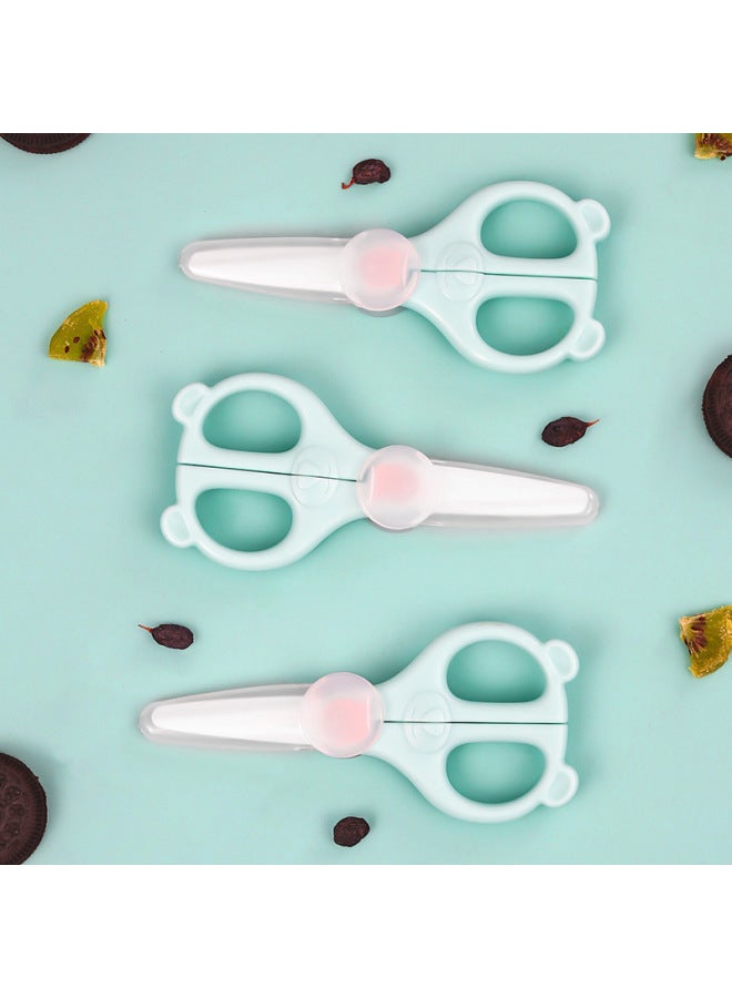 Cookss Baby Ceramic Food Scissors, Children's Manual Ceramic Food Cutter And Grinder, Baby Food Tool With Blue Handle - Image 5