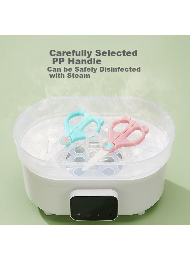 Cookss Baby Ceramic Food Scissors, Children's Manual Ceramic Food Cutter And Grinder, Baby Food Tool With Blue Handle - Image 4