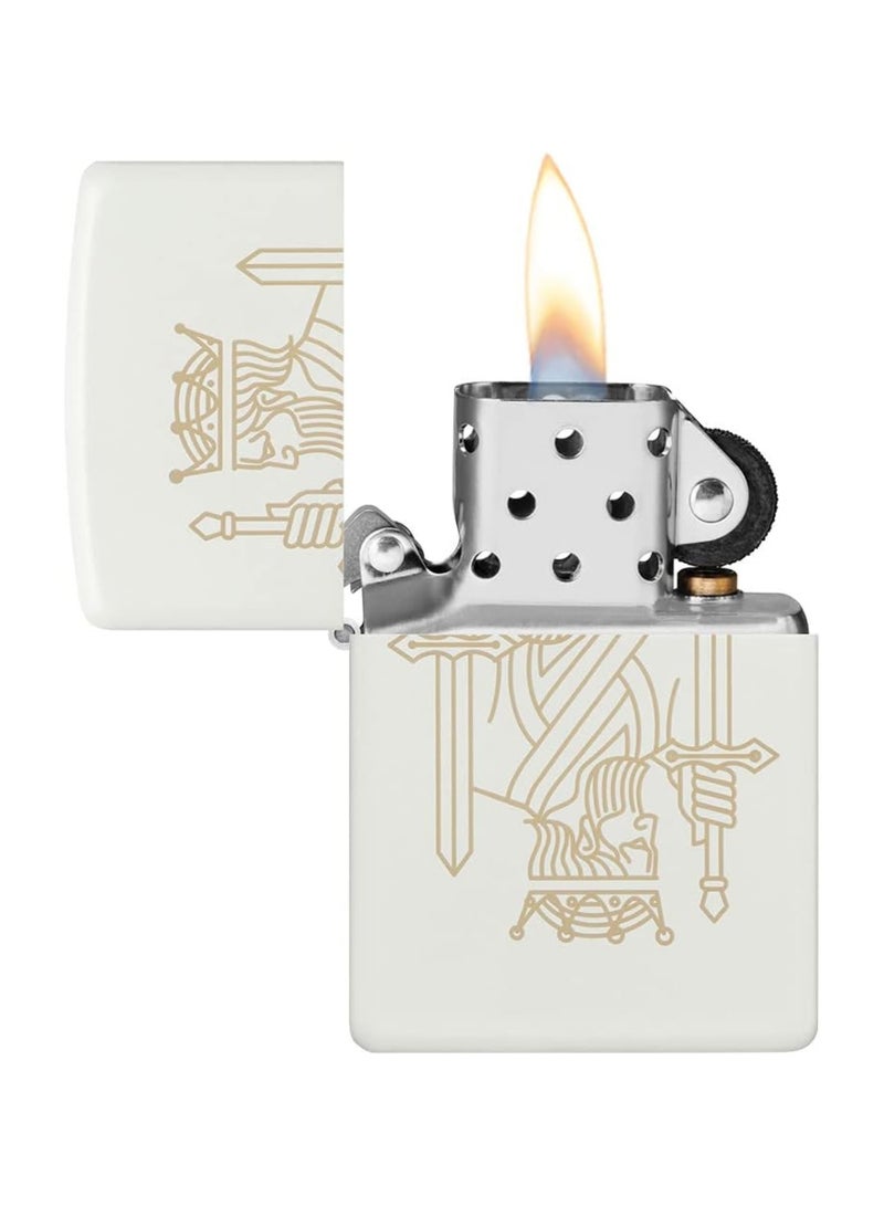 Zippo King Queen Lighter (White) - Image 4