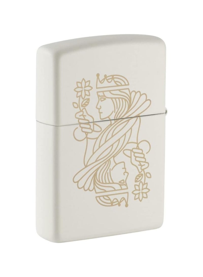 Zippo King Queen Lighter (White) - Image 3