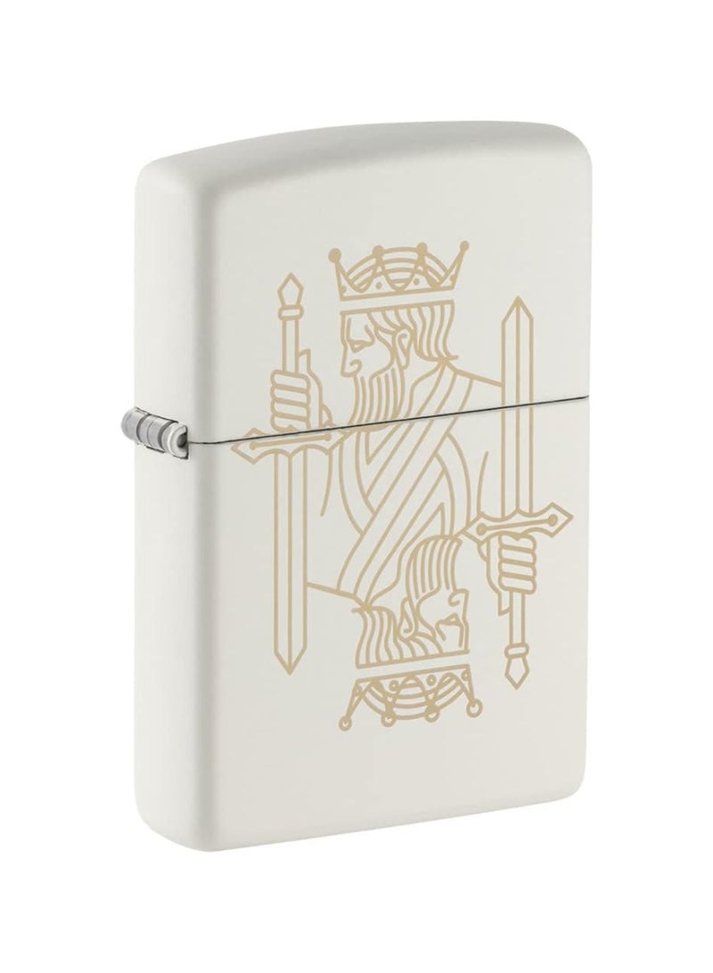 Zippo King Queen Lighter (White) - Image 2