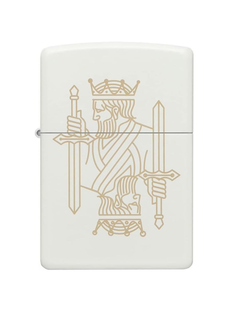 Zippo King Queen Lighter (White) - Image 1