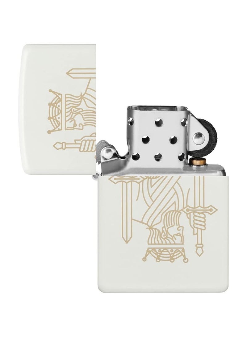 Zippo King Queen Lighter (White) - Image 5