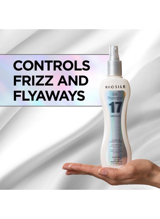 بيوسيلك بلسم سيلك ثيرابي ميراكل 17، يُترك على الشعر، يُعيد بناء الشعر الجاف والتالف، خالي من الكبريتات والبارابين والقسوة، 5.64 أونصة - Image 2