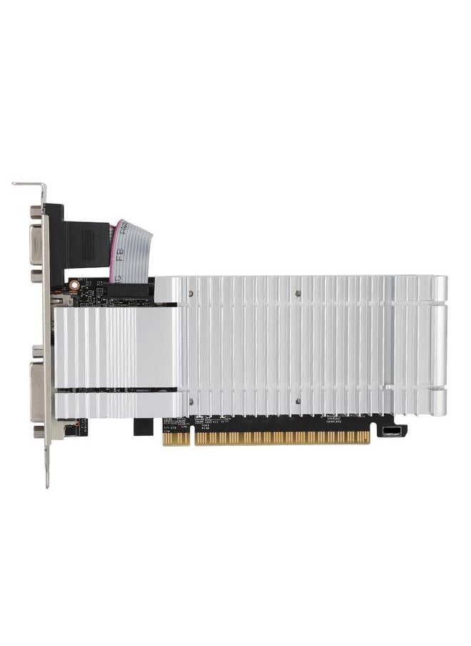 Thoraya Ultra thin Computer Discrete Game Graphics Card for ASL NVIDIA GeForce GT210 1GB DDR3  - Image 2