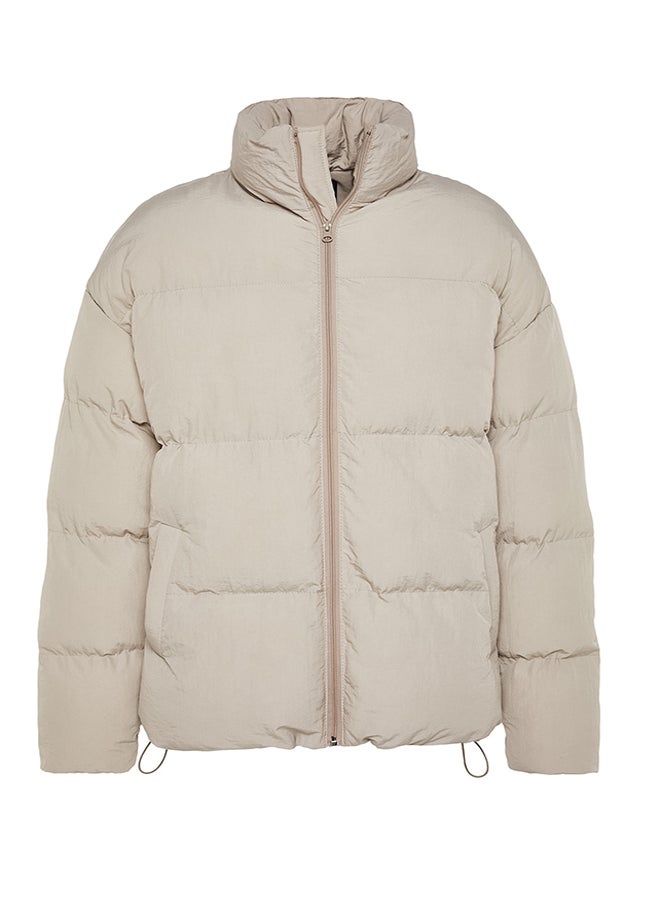 trendyol - Taş Unisex Oversize Fit Stand Collar Puffer Winter Coat TMNAW24MO00003 - Image 1