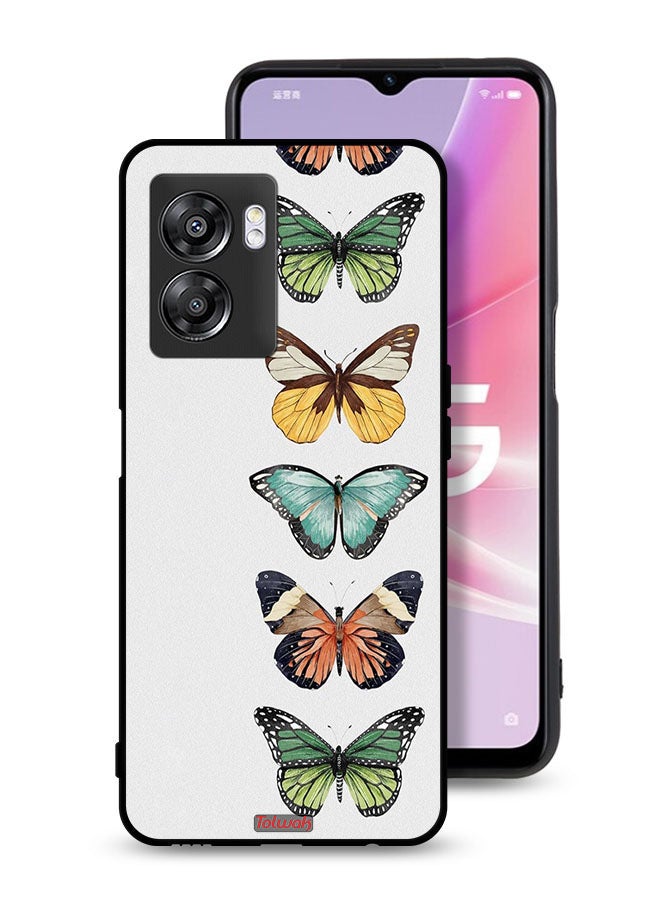 Tolwak OnePlus Nord N300 Protective Case Cover Four Butterflies - Image 1