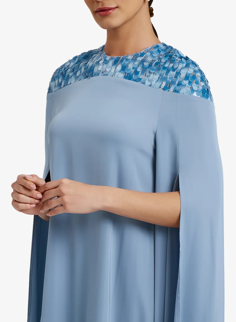 CHASE  Embellished Cape Sleeve Kaftan for Women | Best Price UAE