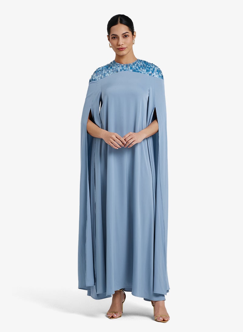 CHASE Embellished Cape Sleeve Kaftan - Image 1