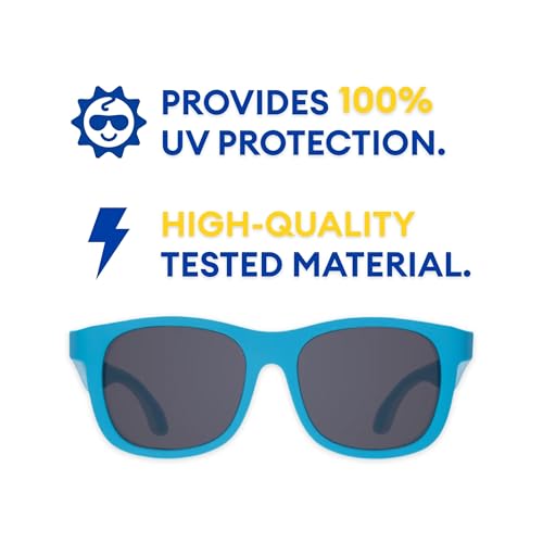 Babiators Originals Navigator | Blue Crush | Smoke Lenses | Ages 3-5 - Image 3