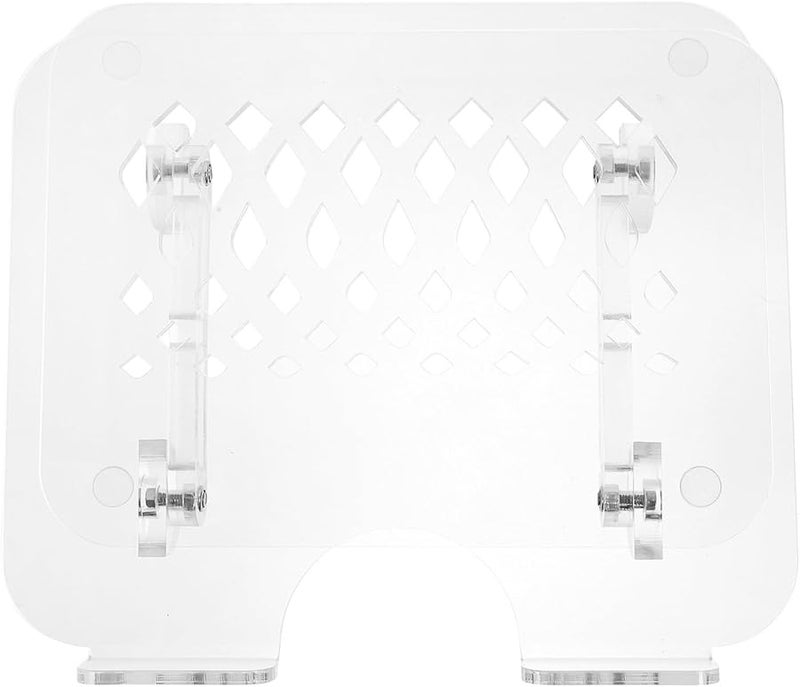 Adjustable Acrylic Book Stand Laptop Riser Holder Tablet Notebook Cooling Base - Image 1