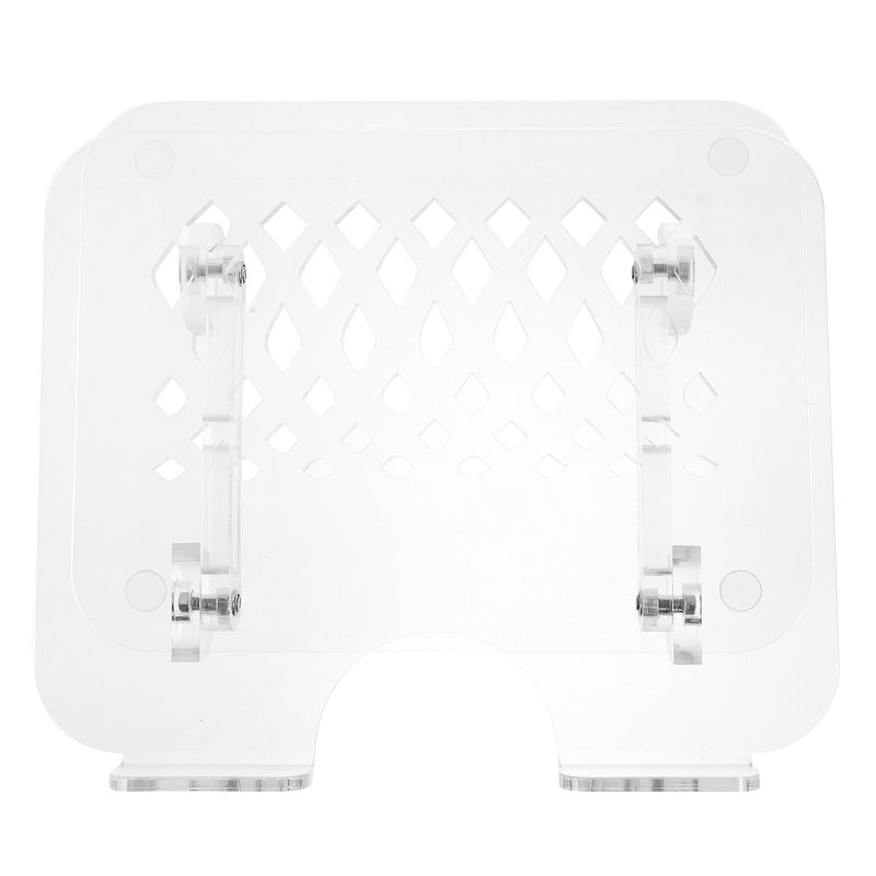 Adjustable Acrylic Book Stand Laptop Riser Holder Tablet Notebook Cooling Base - Image 2