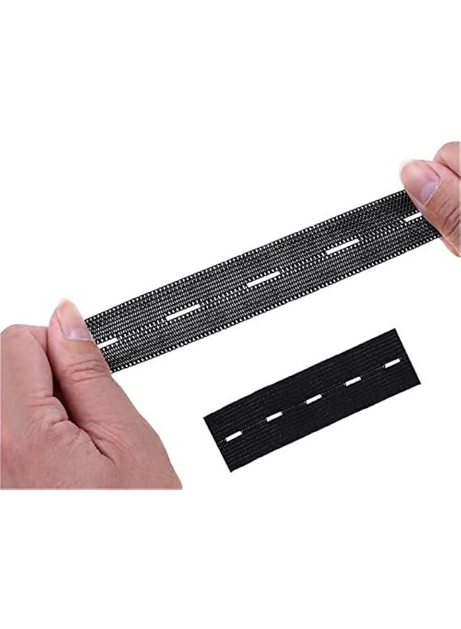 6Pcs Uni Waist Band Pant Extender Belt Tight Trousers Jeans Skirts Maternity on Hooks Garment Accessories(3.27inch,Black)  - Image 3