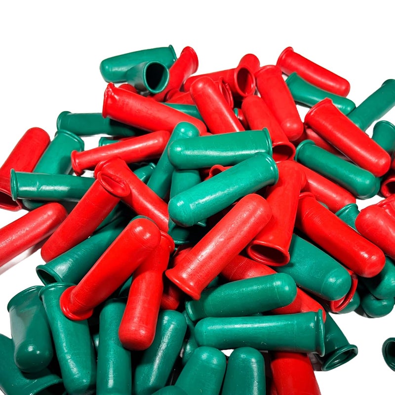 Heavy Duty Rubber Finger Caps for Cutting Vegetables (Red & Green) | Silicon Finger Caps | Free Size | Long Lasting & Reusable | Free Size (10) - Image 2