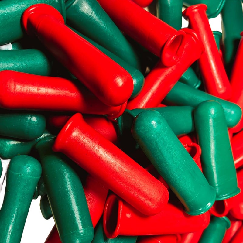 Heavy Duty Rubber Finger Caps for Cutting Vegetables (Red & Green) | Silicon Finger Caps | Free Size | Long Lasting & Reusable | Free Size (10) - Image 1