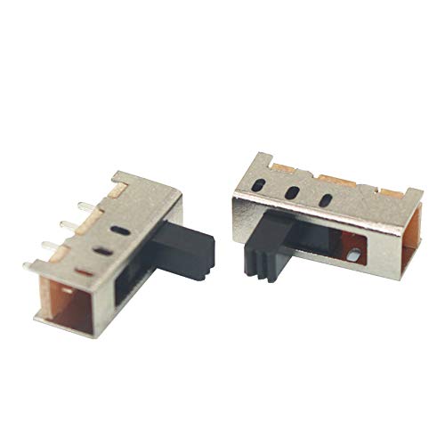 Yohii 40 Pcs DC 50V 0.5A 3 Position Vertical Slide Switch 4 Pin SS13F11 Solder Lug Pin- (G7.23) - Image 4