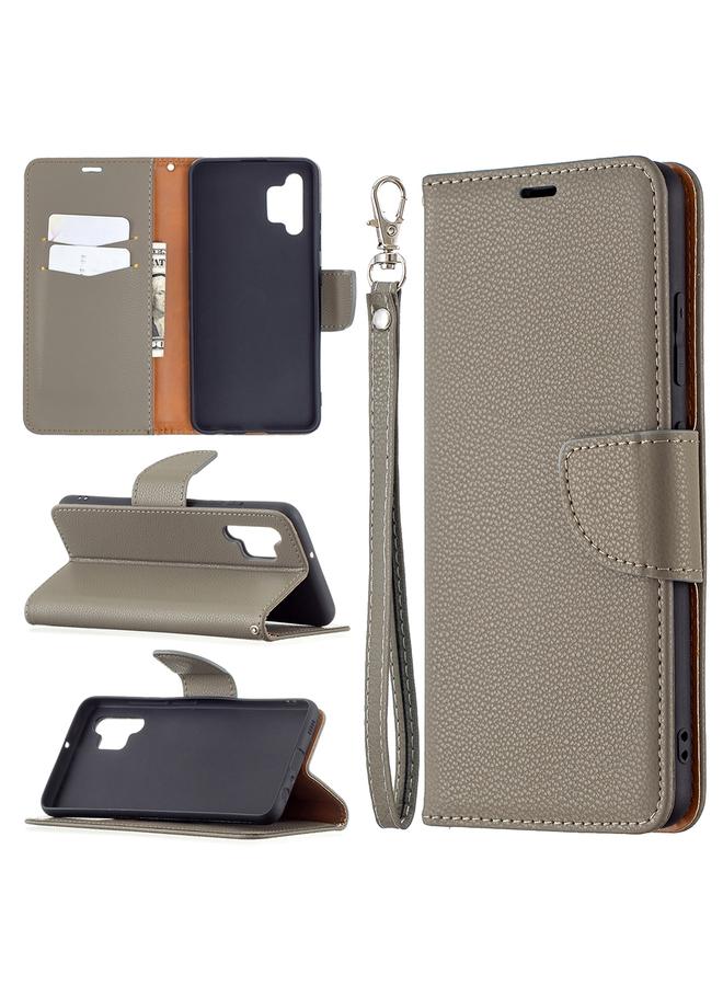 S-TOP Case For Samsung Galaxy A32 4G Litchi Texture Pure Color Horizontal Flip Leather Case with Holder & Card Slots & Wallet & Lanyard - Image 1