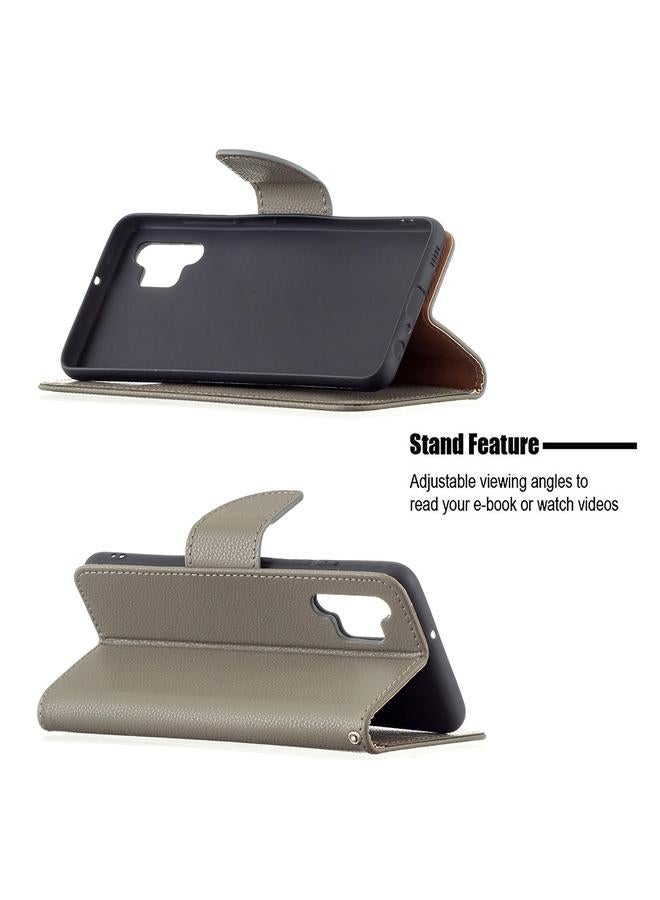 S-TOP Case For Samsung Galaxy A32 4G Litchi Texture Pure Color Horizontal Flip Leather Case with Holder & Card Slots & Wallet & Lanyard - Image 5