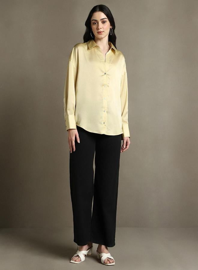 دينيس لينغو قميص دينيس لينجو كاجوال بقصة مريحة وياقة واسعة - Image 5