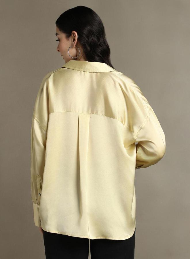 دينيس لينغو قميص دينيس لينجو كاجوال بقصة مريحة وياقة واسعة - Image 3