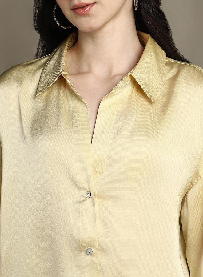 دينيس لينغو قميص دينيس لينجو كاجوال بقصة مريحة وياقة واسعة - Image 4