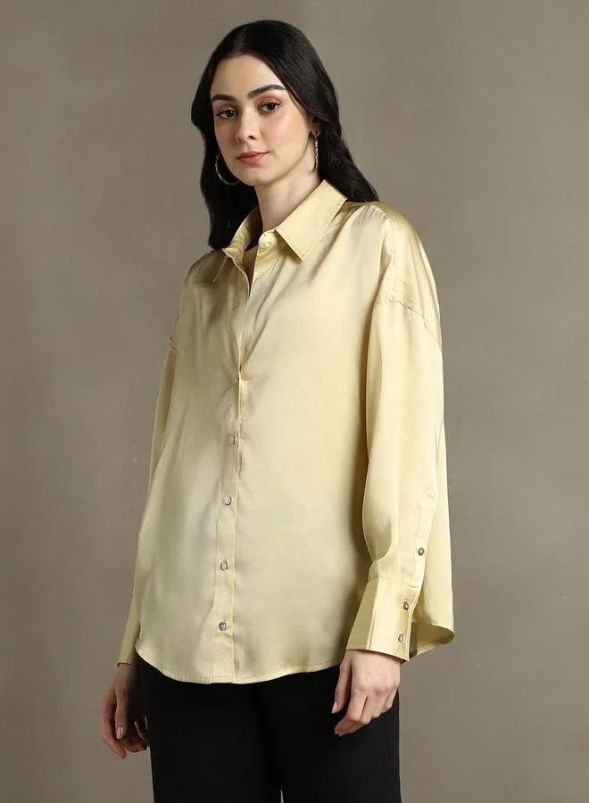 Dennis Lingo Dennis Lingo Relaxed Fit Casual Shirt with Spread Collar