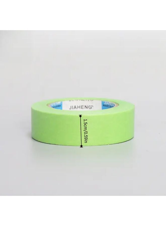 2 Rolls 20mm Wide Low Tack Green Paper Masking Tape No Residue Removable - Image 5